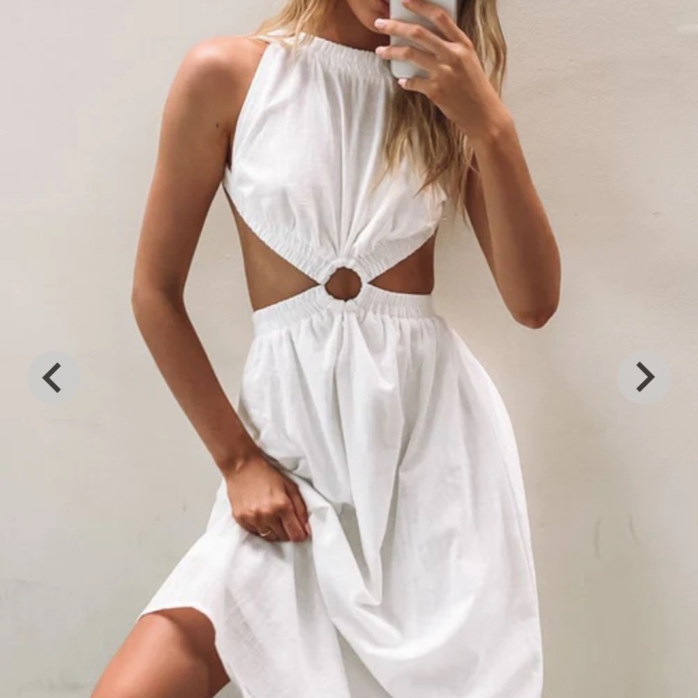 Beginning Boutique Odessa Backless Midi Dress